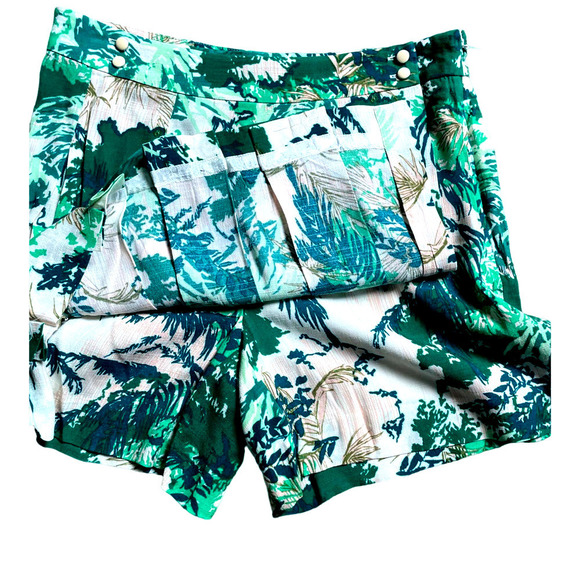 Elevenses Green Floral Skort - Picture 3 of 5
